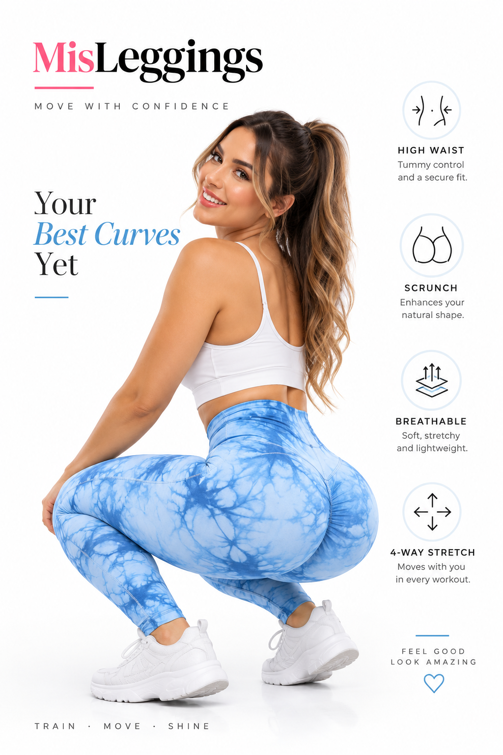 Scrunch Butt-Lift Leggings — Seamless High-Waist Workout Tights