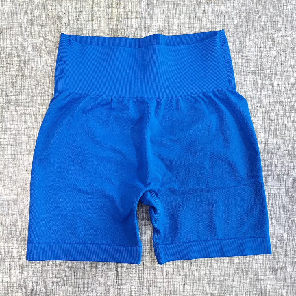 Women Sports Shorts Seamless Yoga Shorts Fitness Squat Proof Shorts High Waist Gym Shorts Push up Training Leggings Shorts