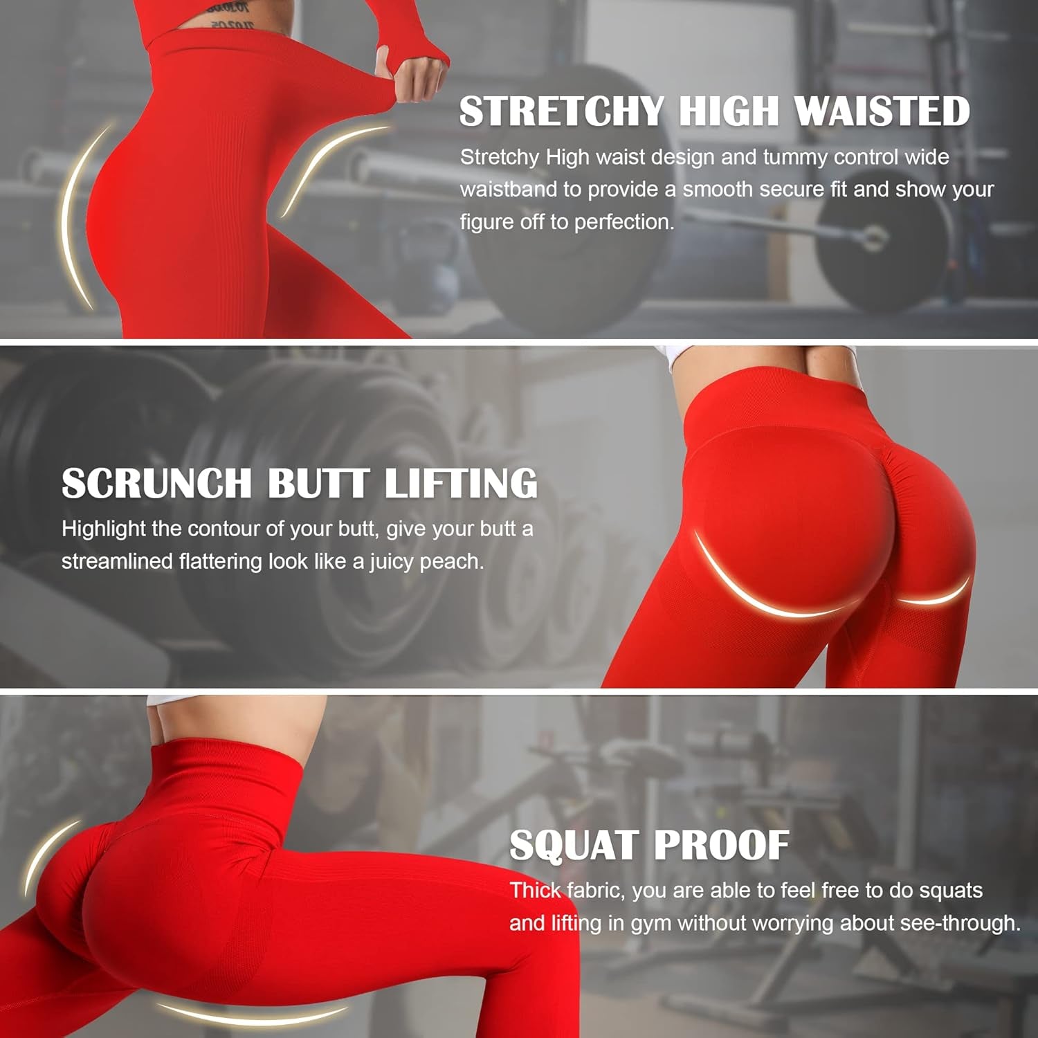 Women Scrunch Butt Lifting Leggings for Women Seamless High Waisted Workout Yoga Pants Gym Booty Tights