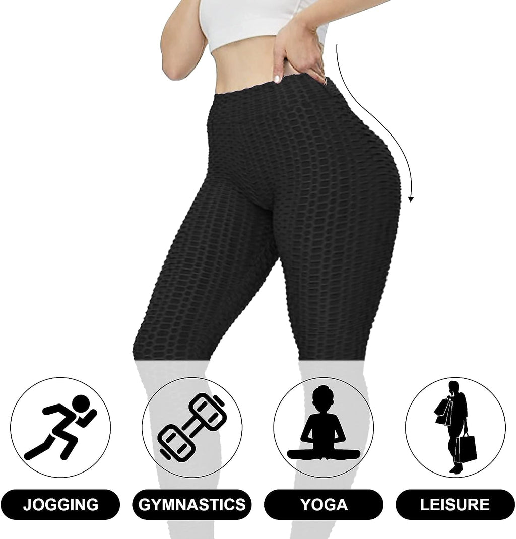 High Waisted Butt Lift Workout Leggings for Women | High Waist Tummy Control,Butt Lift Contour Design,Honeycomb Textured Fabric,Tretch Breathable,For Yoga Gym Daily Wear